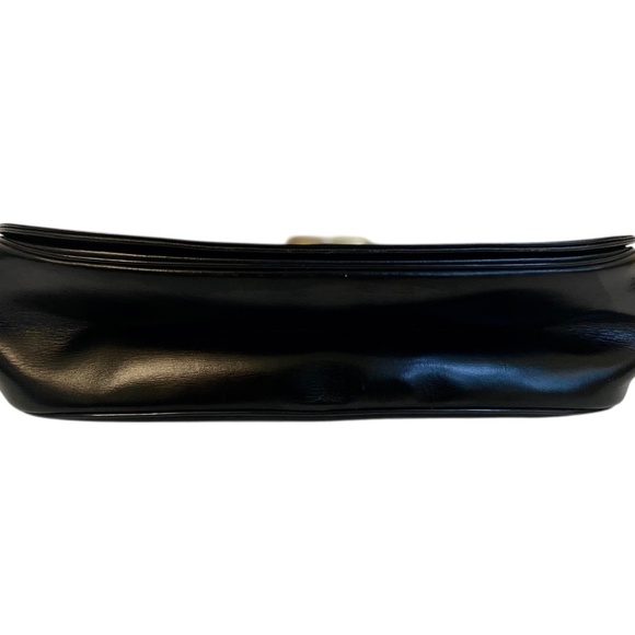 Dior Black Leather Shoulder Bag - CD Logo Hardware & Two-Tone Chain - Vintage - Picture 12 of 16